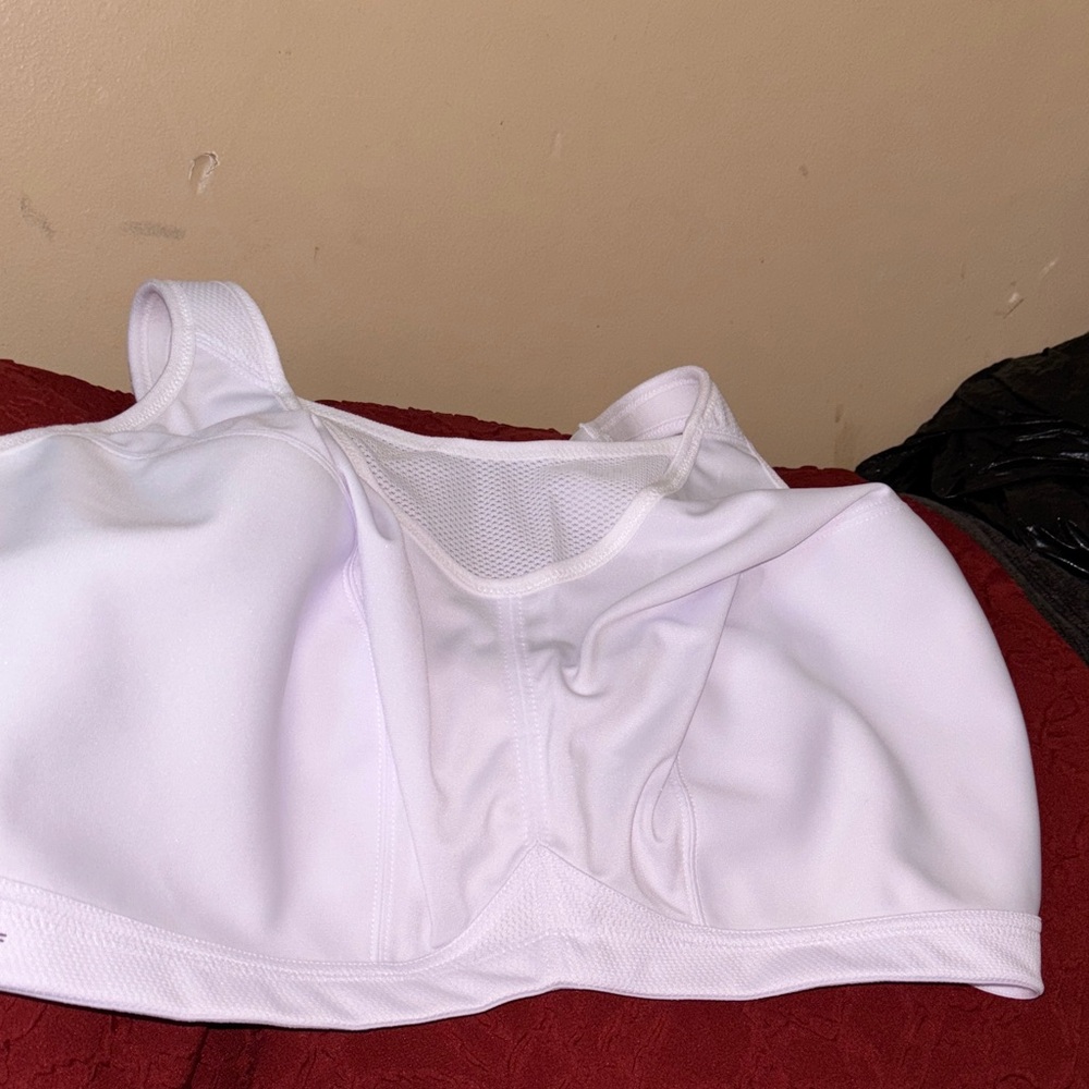 Glamorise Women's White Sports Bra 44H ⭐️